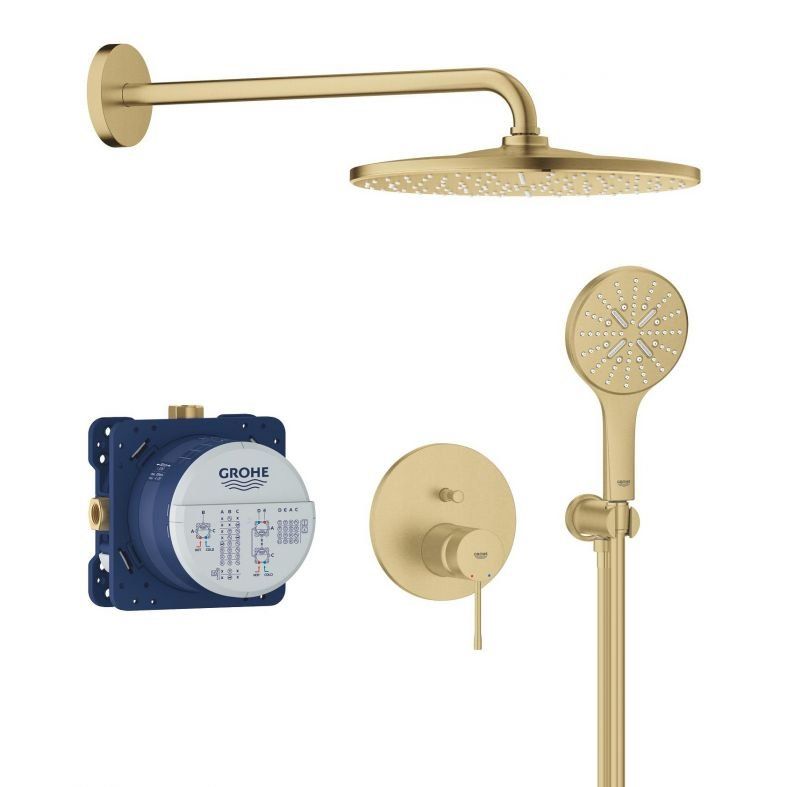 Душевая система скрытого монтажа Grohe Essence холодный рассвет матовый 25287GN0