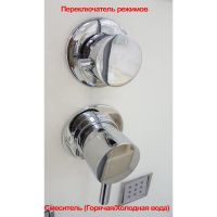 Душовою бокс Veronis 120х85 (Профіль - сатин, скло - прозоре)  BN-205-C