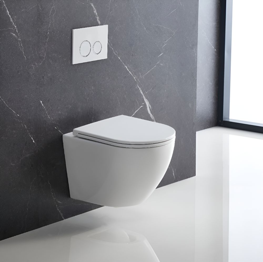 Унітаз підвісний Devit Flow Vortex Flush DFL0460111W із сидінням Soft Close