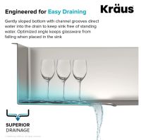 Кухонна мийка Kraus Standart PRO з нержавіючої сталі KHU101-21