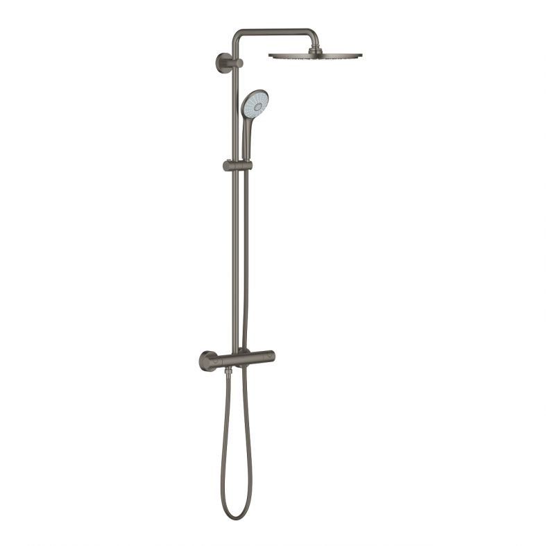 Душевая система с термостатом Grohe Euphoria графит темный матовый 26075AL0