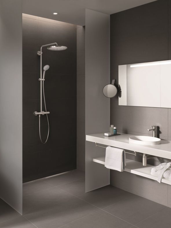 Душова система з термостатом Grohe Euphoria суперсталь 26075DC0