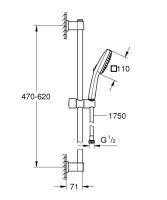 Душовий гарнітур Grohe Vitalio Comfort 110 хром 26096001