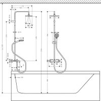 Душевая система с термостатом Hansgrohe Vernis Shape хром 26098000