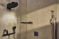 Верхний душ Hansgrohe Rainfinity черный матовый хром 26243340