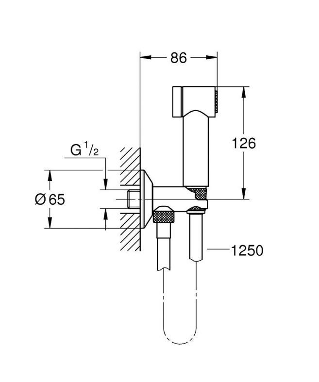 Гігієнічний душ Grohe Sena хром 26332000