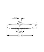 Верхній душ Grohe Tempesta хром 26410000