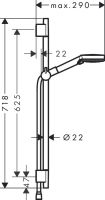 Душовий гарнітур Hansgrohe Vernis Blend чорний матовий 26422670
