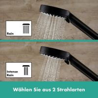 Душова система з термостатом Hansgrohe Vernis Blend чорний матовий 26426670