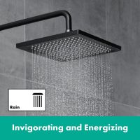 Душевая система с термостатом Hansgrohe Vernis Blend черный матовый 26429670