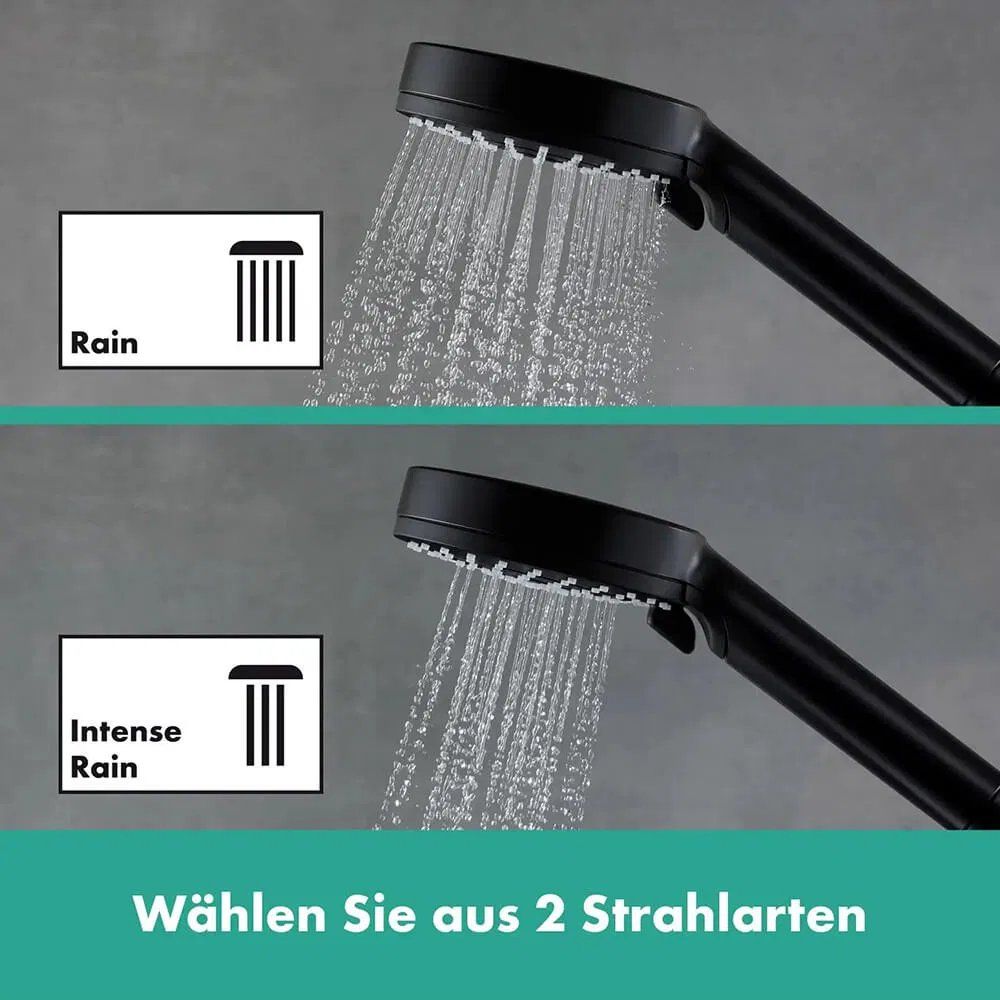 Душевая система с термостатом Hansgrohe Vernis Blend черный матовый 26429670
