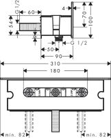 Шлангове підключення Hansgrohe Fixfit білий матовий 26456400