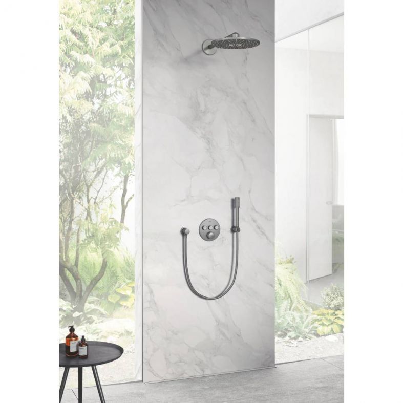 Верхній душ Grohe Rainshower SmartActive графіт темний матовий 26475AL0