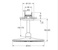 Верхній душ Grohe Rainshower SmartActive графіт темний матовий 26477AL0