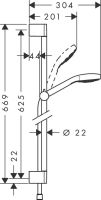 Душовий гарнітур Hansgrohe Croma Select хром 26583400