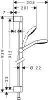 Душовий гарнітур Hansgrohe Croma Select хром 26592400