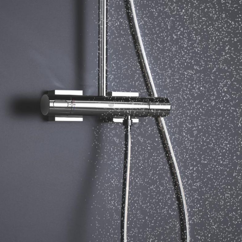 Душова система з термостатом Grohe Rainshower SmartActive хром 26649000
