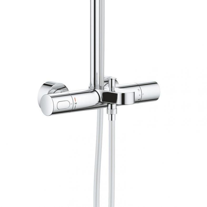 Душова система з термостатом Grohe Rainshower SmartActive хром 26657000
