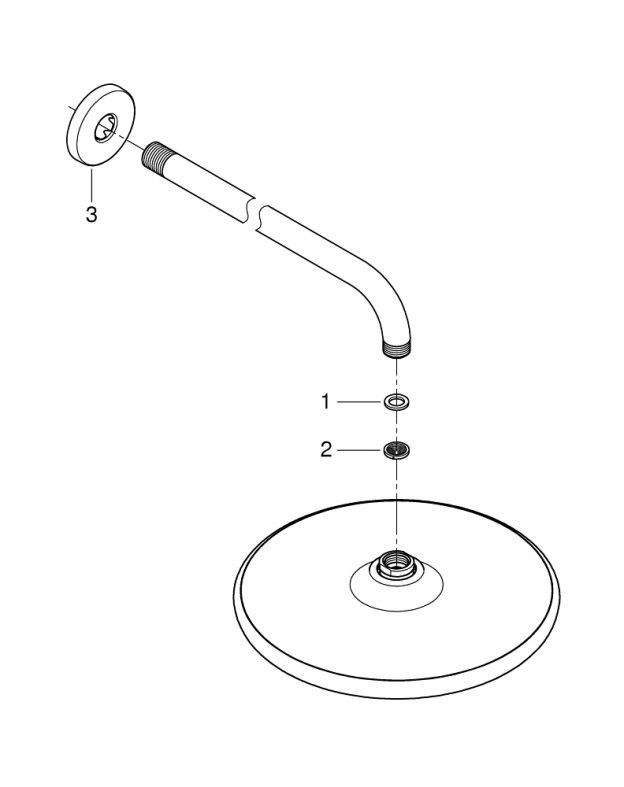 Верхний душ Grohe Tempesta Cosmopolitan 250 хром 26668000