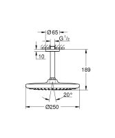 Верхній душ Grohe Tempesta чорний матовий 266692430