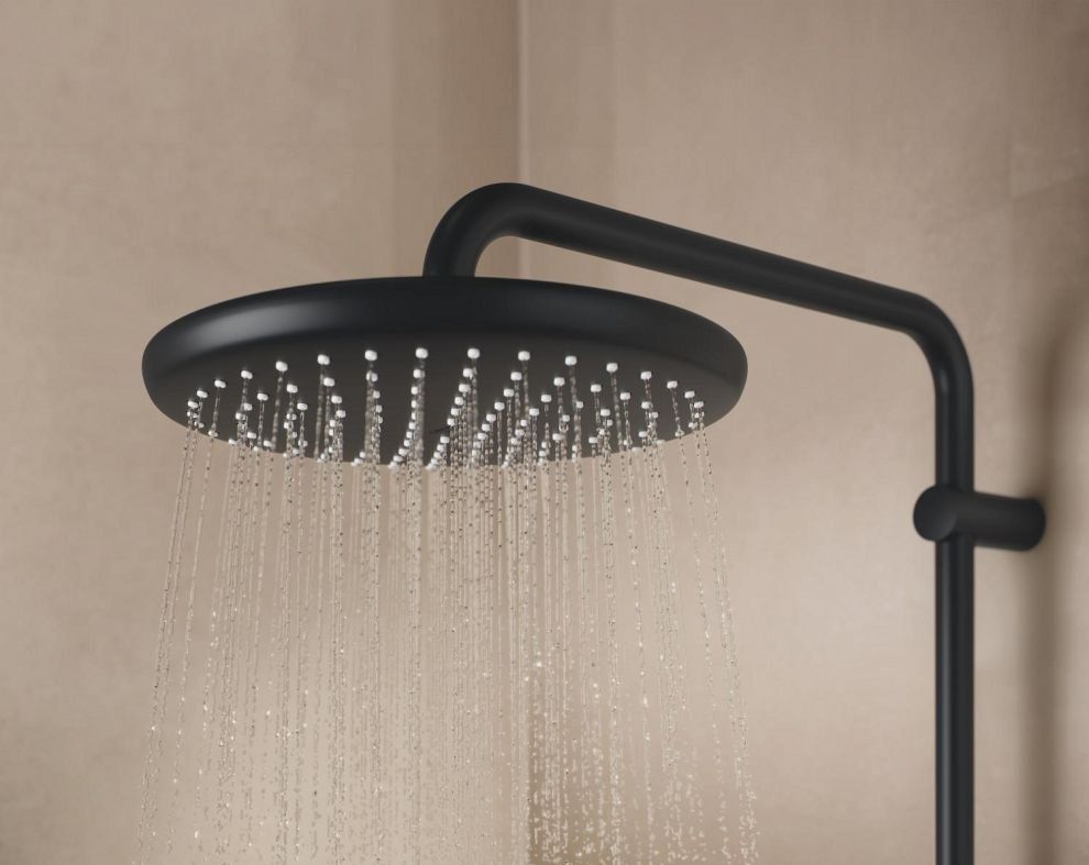 Душова система з термостатом Grohe Tempesta чорний матовий 266702431