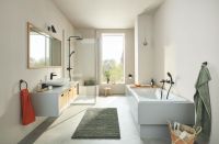 Душова система з термостатом Grohe Tempesta чорний матовий 266702431