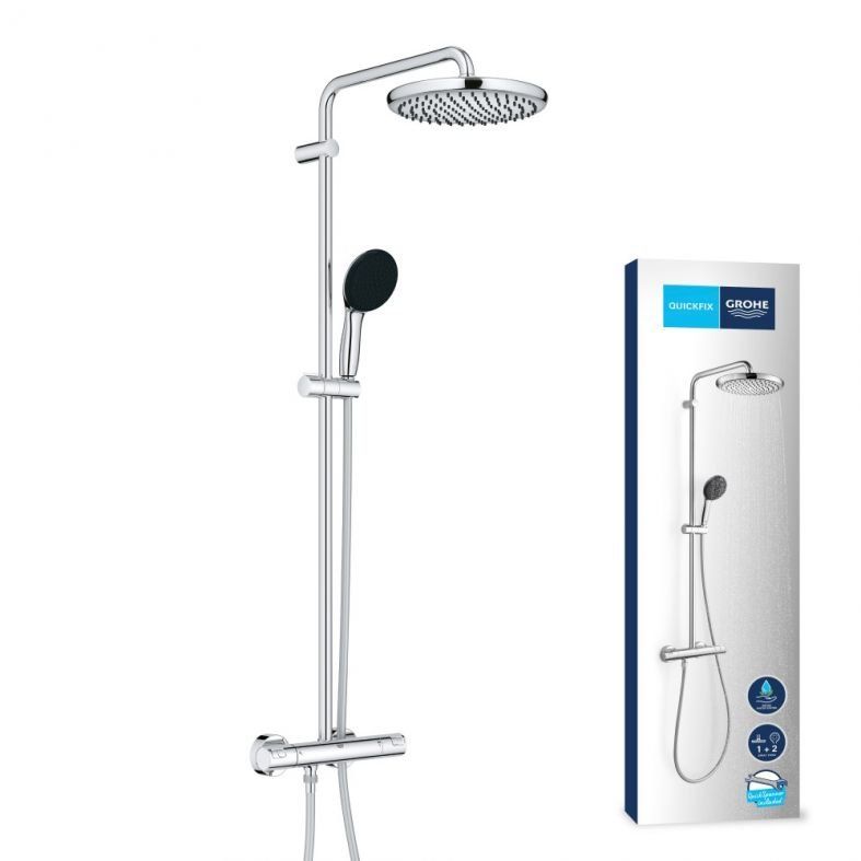 Душова система з термостатом Grohe Vitalio Start 110 хром 26677001