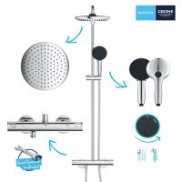 Душова система з термостатом Grohe Vitalio Start 110 хром 26677001
