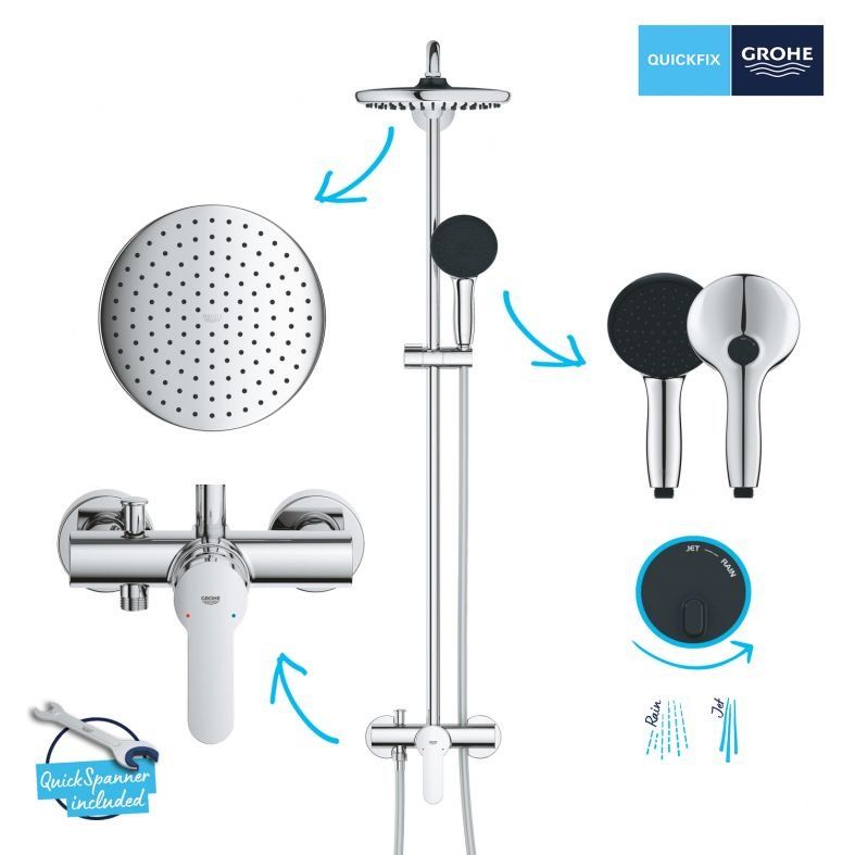 Душова система Grohe Vitalio Start 110 хром 26679001