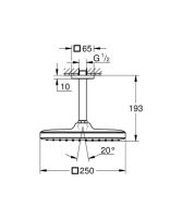 Верхний душ Grohe Tempesta Cosmopolitan 250 хром 26688000