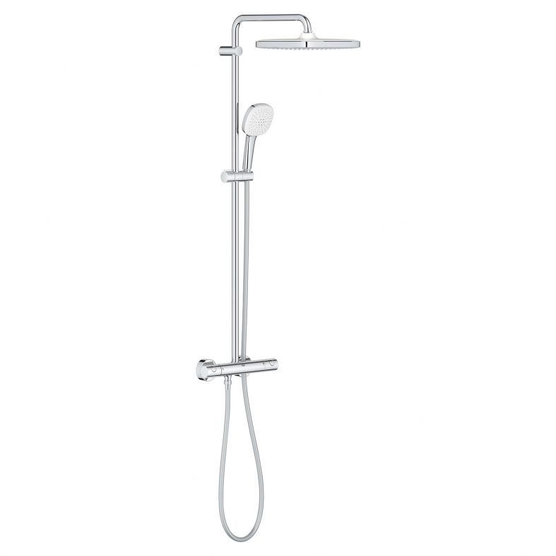 Душевая система с термостатом Grohe Tempesta хром 26689001