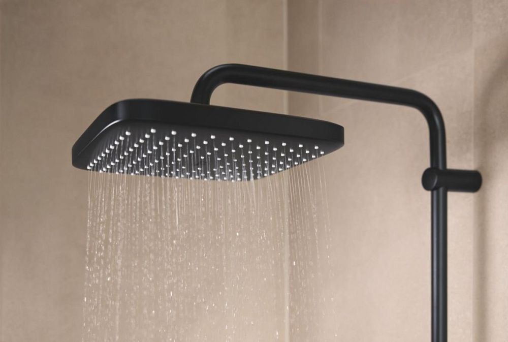 Душова система з термостатом Grohe Tempesta чорний матовий 266892431