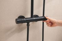 Душова система з термостатом Grohe Tempesta чорний матовий 266892431