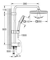 Душова система Grohe Tempesta хром 26694001