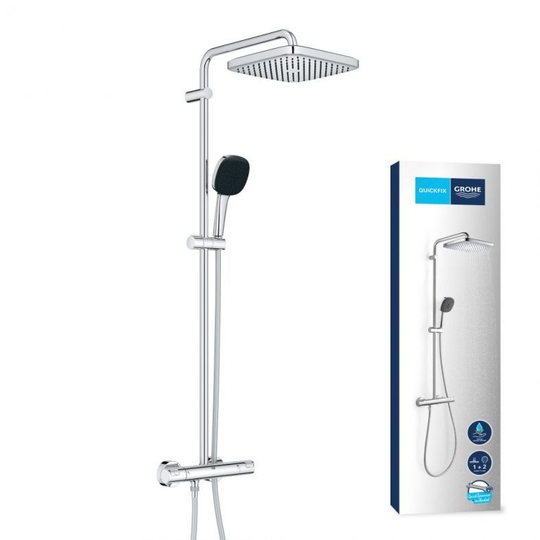 Душова система з термостатом Grohe Vitalio Comfort 110 хром 26696001