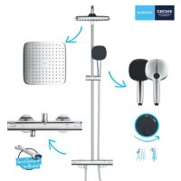 Душова система з термостатом Grohe Vitalio Comfort 110 хром 26696001