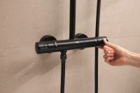 Душова система з термостатом Grohe Vitalio Comfort 110 чорний матовий 266962431