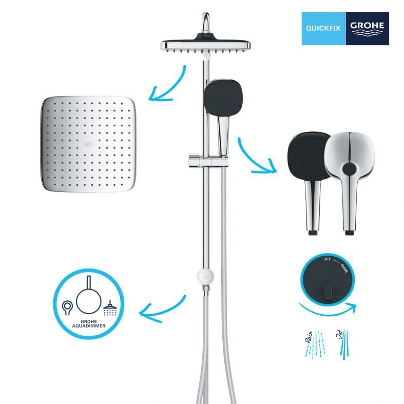 Душова система Grohe Vitalio Comfort 110 хром 26698001
