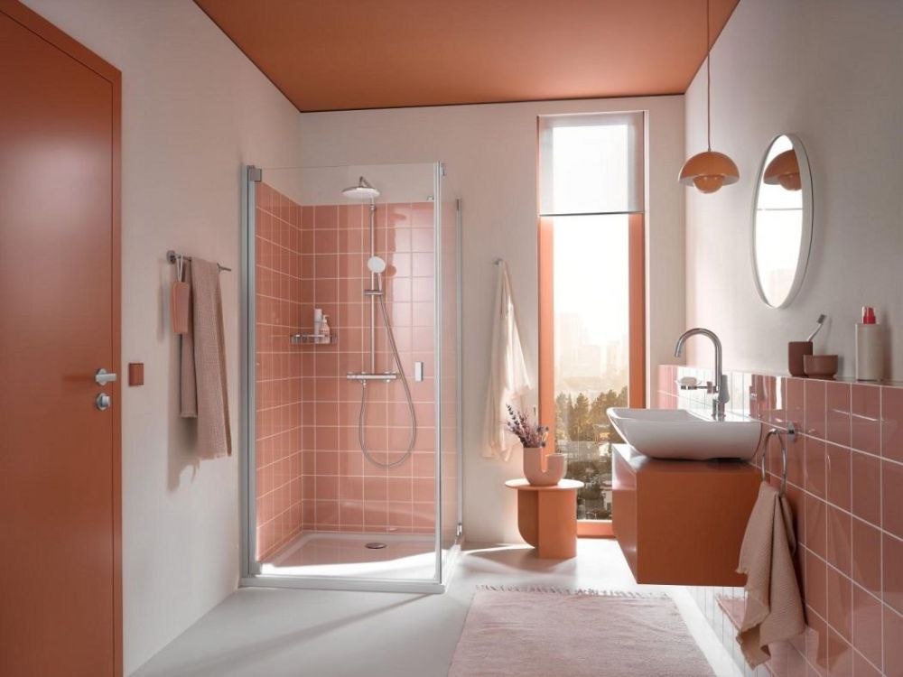 Душевая система с термостатом Grohe Tempesta хром 26811001