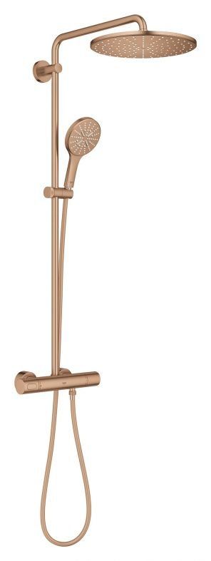 Душова система з термостатом Grohe Rainshower SmartActive теплий захід сонця матовий 26836DL0