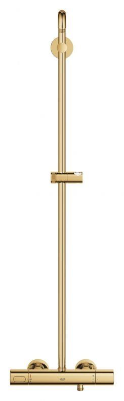 Душевая система с термостатом Grohe Rainshower SmartActive холодный рассвет 26836GL0