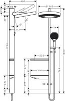 Душова система Hansgrohe Rainfinity білий матовий 26842700