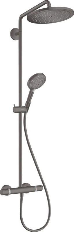 Душова система з термостатом Hansgrohe Croma Select S чорний матовий хром 26891340