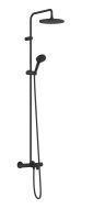 Душевая система с термостатом Hansgrohe Vernis Blend черный матовый 26899670