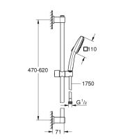 Душевой гарнитур Grohe Vitalio Comfort 110 хром 26928001