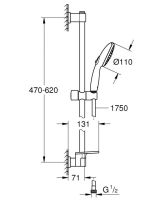 Душевой гарнитур Grohe Vitalio Start 110 хром 26952001