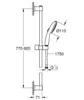 Душовий гарнітур Grohe Vitalio Start 110 хром 26955001