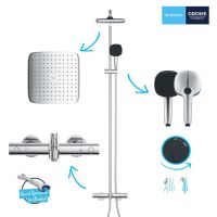 Душова система з термостатом Grohe Vitalio Comfort 110 хром 26984001