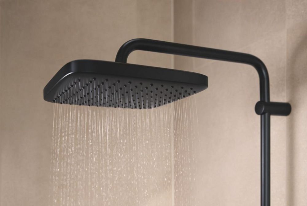 Душова система з термостатом Grohe Vitalio Comfort 110 чорний матовий 269842431