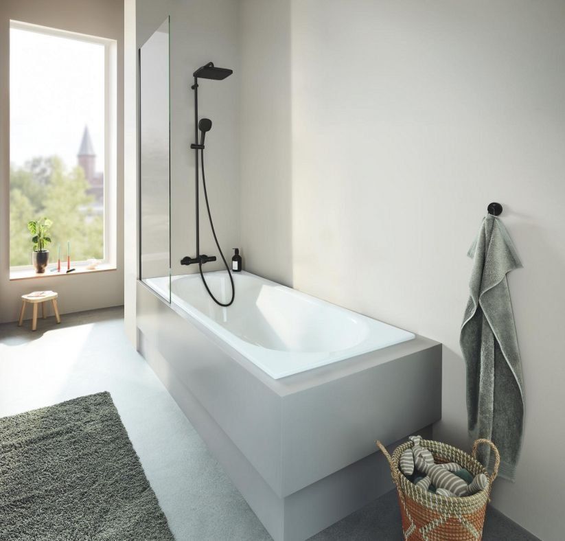 Душова система з термостатом Grohe Vitalio Comfort 110 чорний матовий 269842431